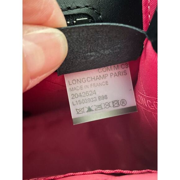 longchamp le pliage Heritage medium shoulder bag Flower design leather - Picture 12 of 12